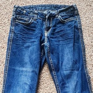 Cowgirl Tuff Never Give up Victory Bootxut Jeans